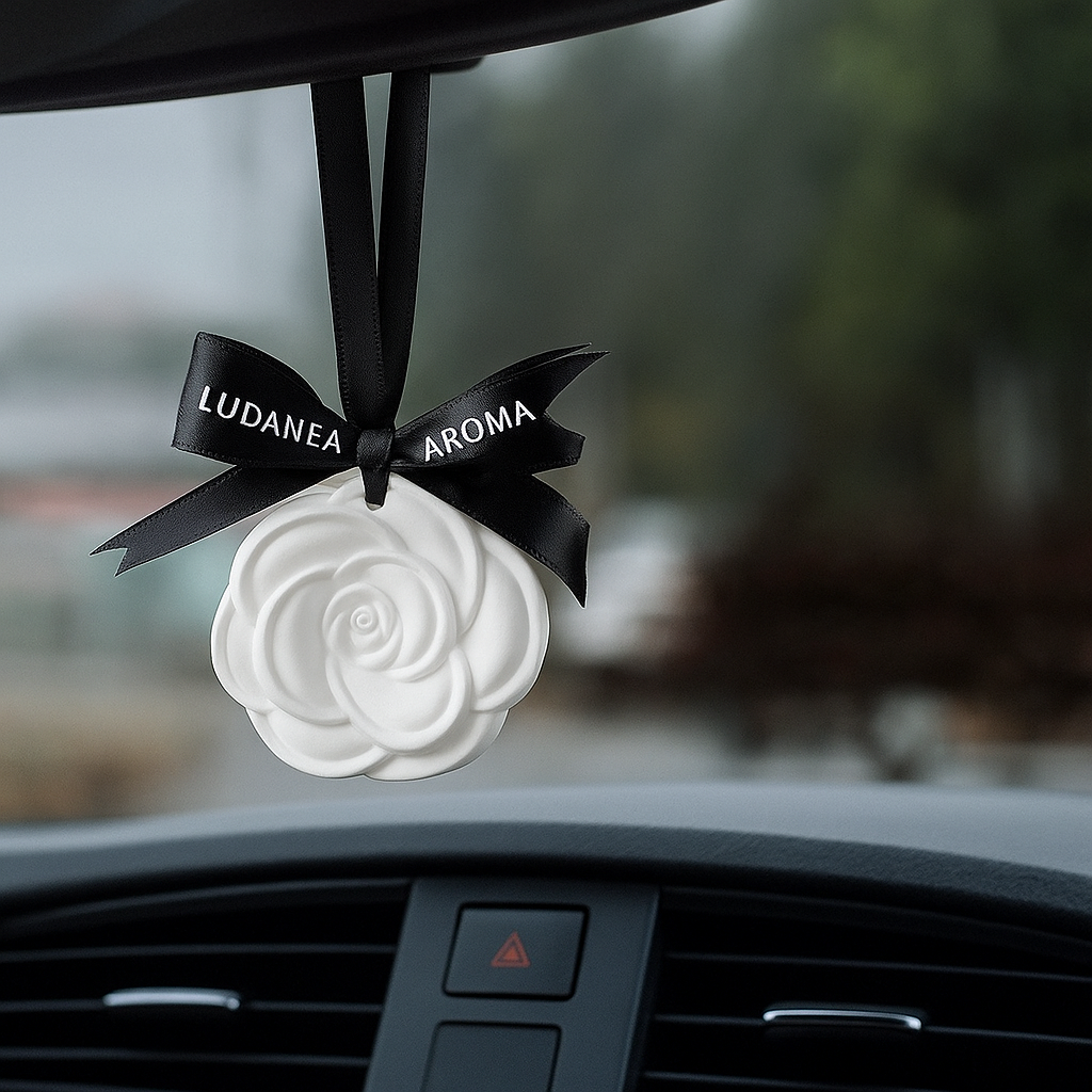 Ambientador Colgante de Camelia Blanca