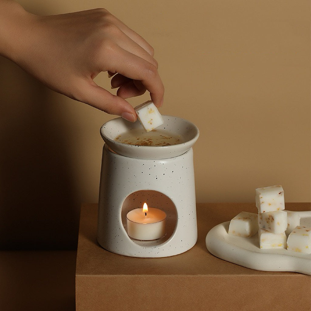 Set de Quemador de Cerámica con Velas